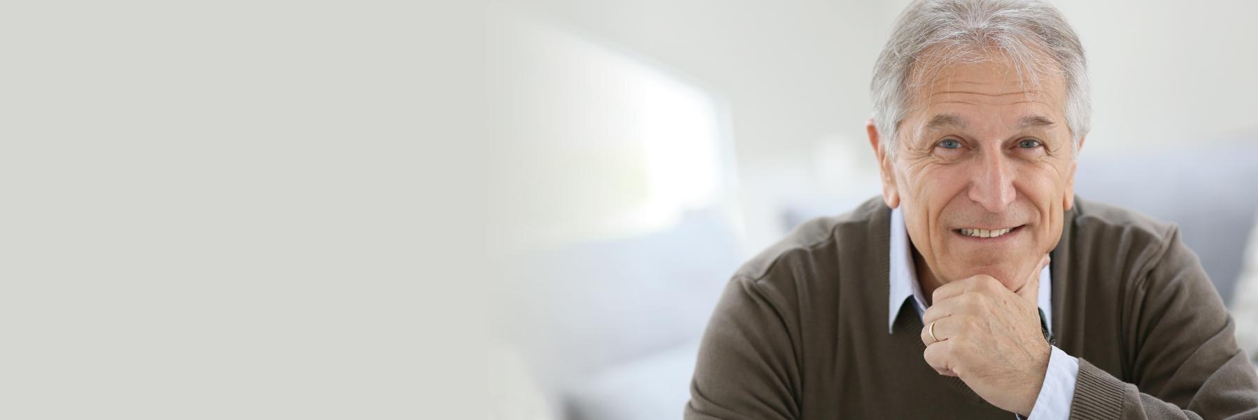 Patient smiling at dentist office in Denver