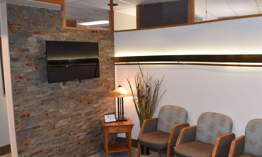 Patient waiting area at Cherry Creek Denver dentist office