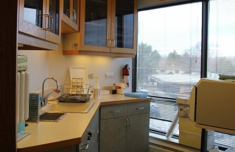 Sterilization area at dentist office in Cherry Creek Denver